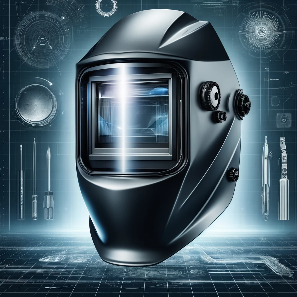 High-quality welding helmet with advanced visibility features, symbolizing precision and safety in welding tasks. Image for illustration purposes only.